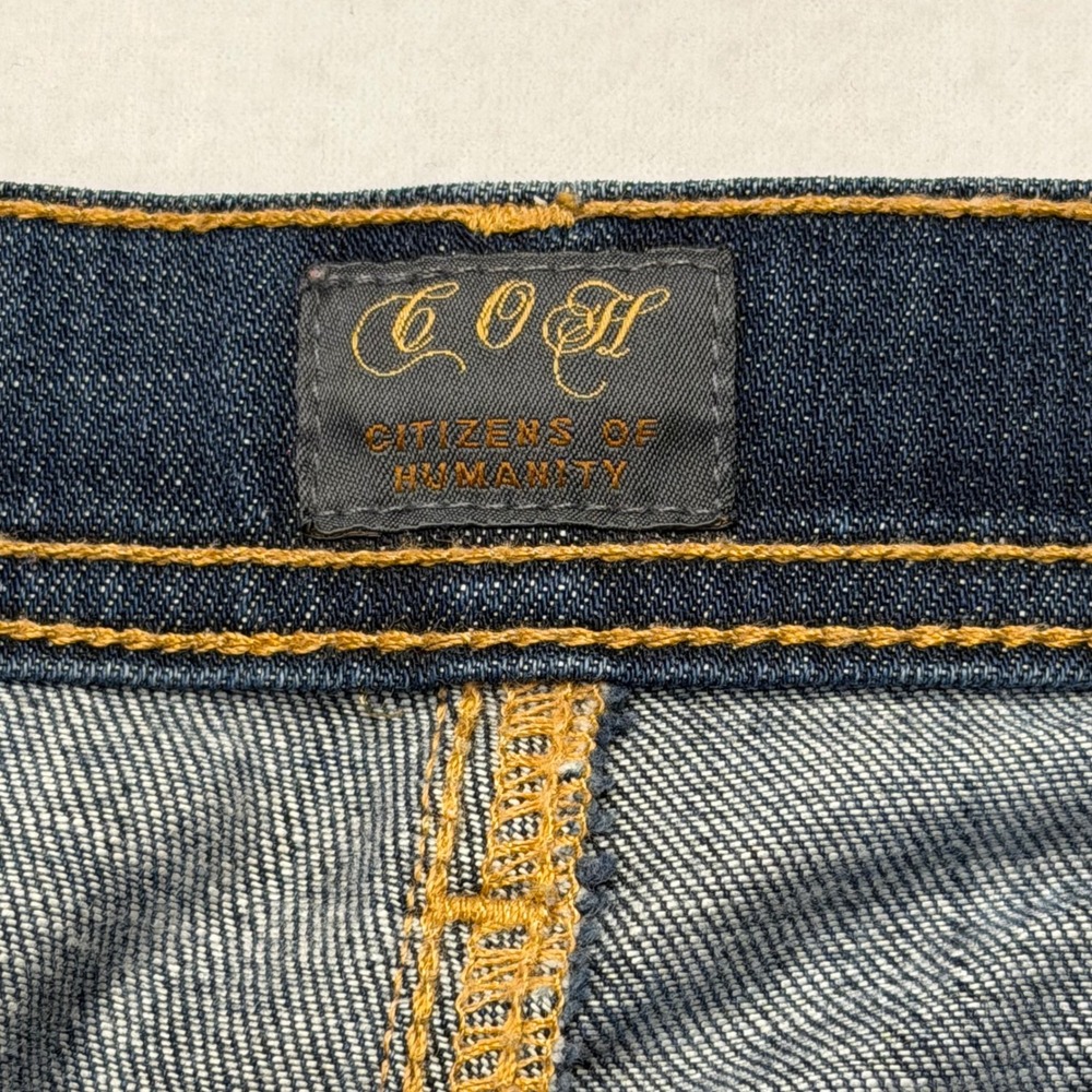 Citizens of Humanity Manic Mini Bootcut Jeans Dark Wash Size 28 Low Rise - Picture 5 of 11